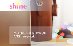 Shine CSS Framework screenshot 1