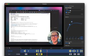 ShipClip multitrack editing timeline. Showcasing the animation customization and camera blur