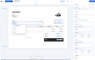 Template editor