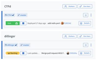 Monitor and manage all of your applications from Shipyard's Developer Dashboard