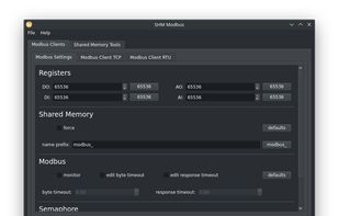 SHM Modbus screenshot 1