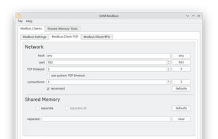 SHM Modbus screenshot 2