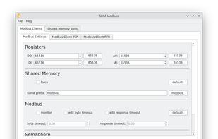 SHM Modbus screenshot 1