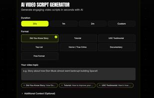 Virvid | AI Video Script Generator With Engaging Hooks