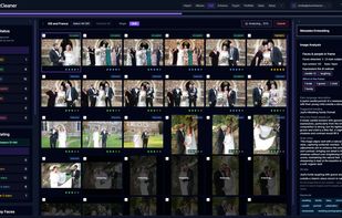 AI culling in progress with ratings, selections and image-by-image reasoning