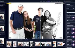 ShootCleaner culling workspace showing image ratings and analysi