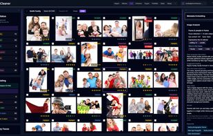 AI-assisted culling with ratings, face and eye analysis, and explainable selection decisions