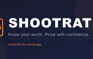 ShootRate homepage — photographer pricing strategy tool with live market data and objection scripts