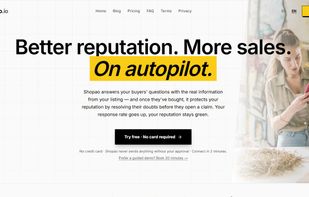 Shopao homepage