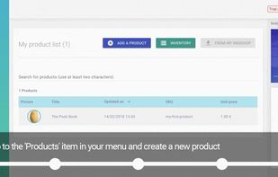 Creating products is intuitive and fast.