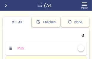 Shopping list "Lisble"
list page