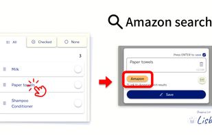 Shopping list "Lisble"
Amazon search