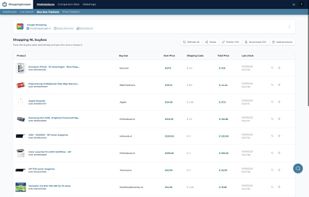 Scheduler list for recurring price scraping