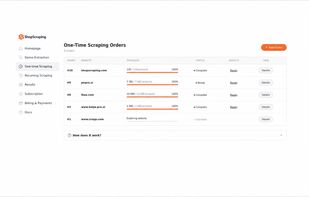 Run on-demand scraping jobs for individual websites