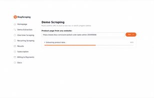 Instant Product Page Extraction