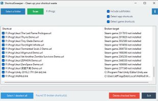 Shortcut Sweeper screenshot 1