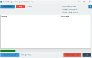 Shortcut Sweeper screenshot 1