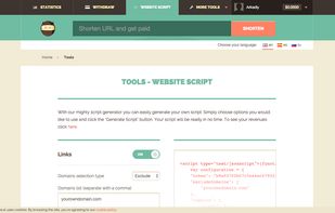 Shorte.st screenshot 2