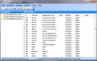 ShortKeys screenshot 1
