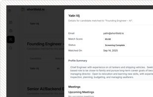 shortlistd.io screenshot 1