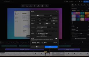 Export MP4 up to 4K at 60 fps, or a GIF, with no watermark.