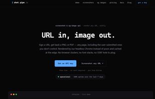 Homepage for shotpipe.io
