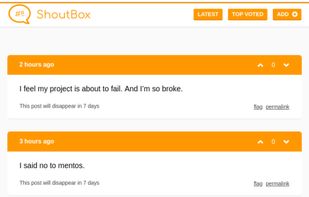 ShoutBox screenshot 1