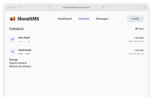 ShoutSMS screenshot 2