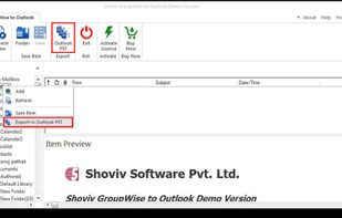 Shoviv GroupWise to Outlook Converter screenshot 2