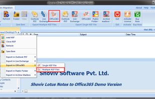 Shoviv Lotus Notes to Office 365 screenshot 1