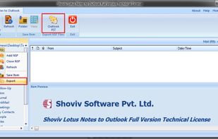 Shoviv Lotus Notes to Outlook Converter screenshot 1
