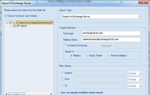 Shoviv MBOX to Office 365 Migration screenshot 2