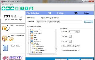 Shoviv PST Splitter Software screenshot 2