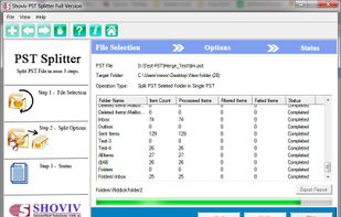 Shoviv PST Splitter Software screenshot 3