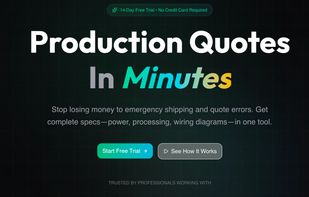 Stop losing money to emergency shipping and quote errors.