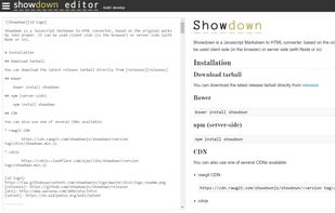 ShowdownJS screenshot 1