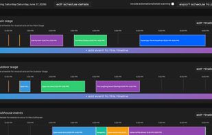 Create unlimited schedules, each with multiple concurrent timelines