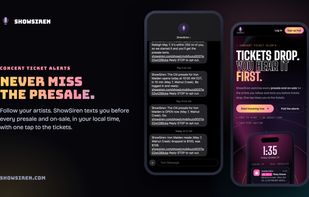 A text before every presale and on-sale, plus new-show and price-drop texts