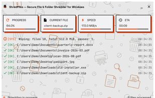 ShredFiles screenshot 2