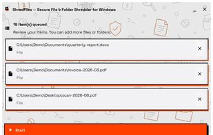 ShredFiles screenshot 1
