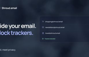 Hero image: hide your email, block trackers.