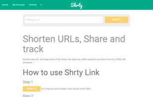 Shrty.link URL Shortener screenshot 1