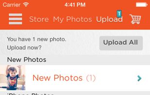 Shutterfly screenshot 1