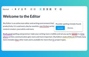 Shy Editor screenshot 1