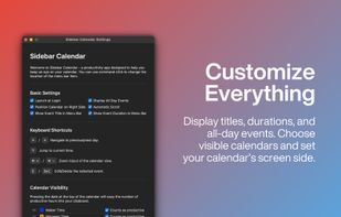 Sidebar Calendar screenshot 3