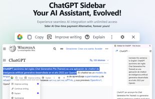 Sidebar for ChatGPT screenshot 1