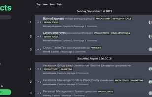 SideProjects screenshot 1