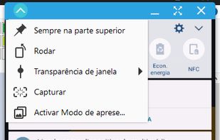 Phone screen drop down menu.