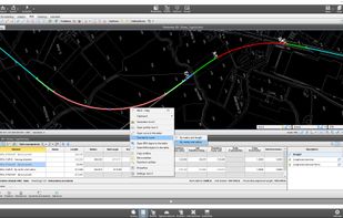 Designing of a road alignment according to the policy with SierraSoft Roads
