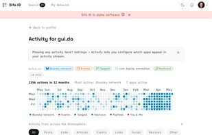Activity screen